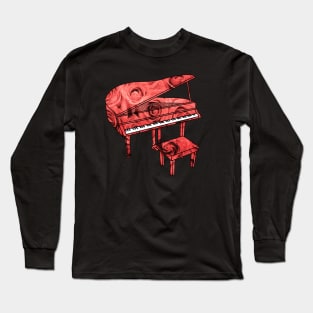 Rose Piano Long Sleeve T-Shirt